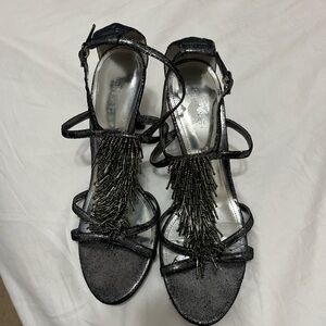 Elegant Black Strappy Women's Sandals by Nine West